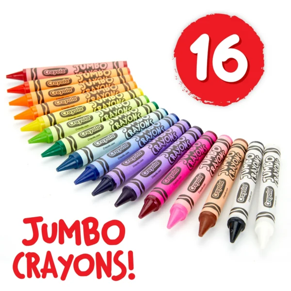 Crayola Jumbo Crayon Set, 16 Ct - Image 2